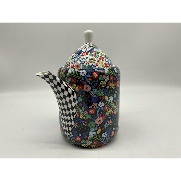 Gracie Stechcol Mad Hatter Design TEAPOT Bone China Made in England Collectible - Picture 7 of 16
